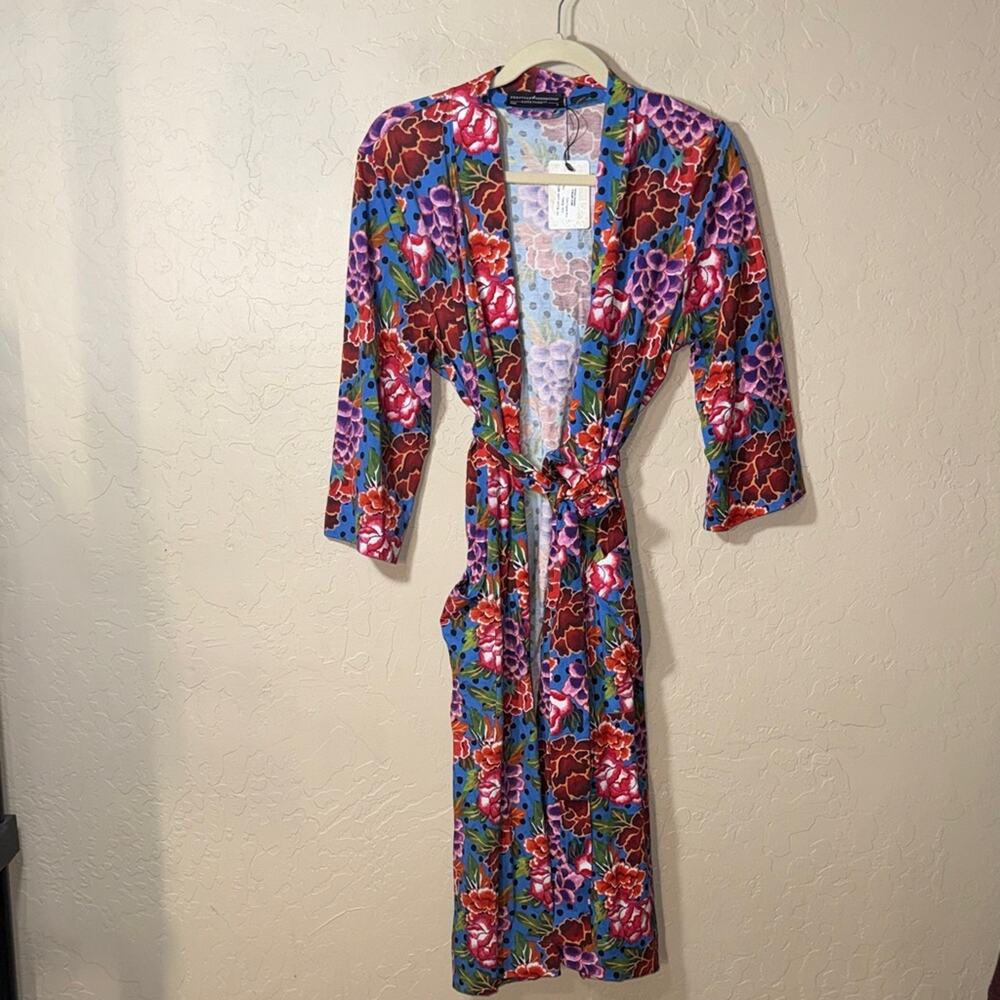 Peruvian Connection women’s NWT Chelsea robe floral Pima cotton size small